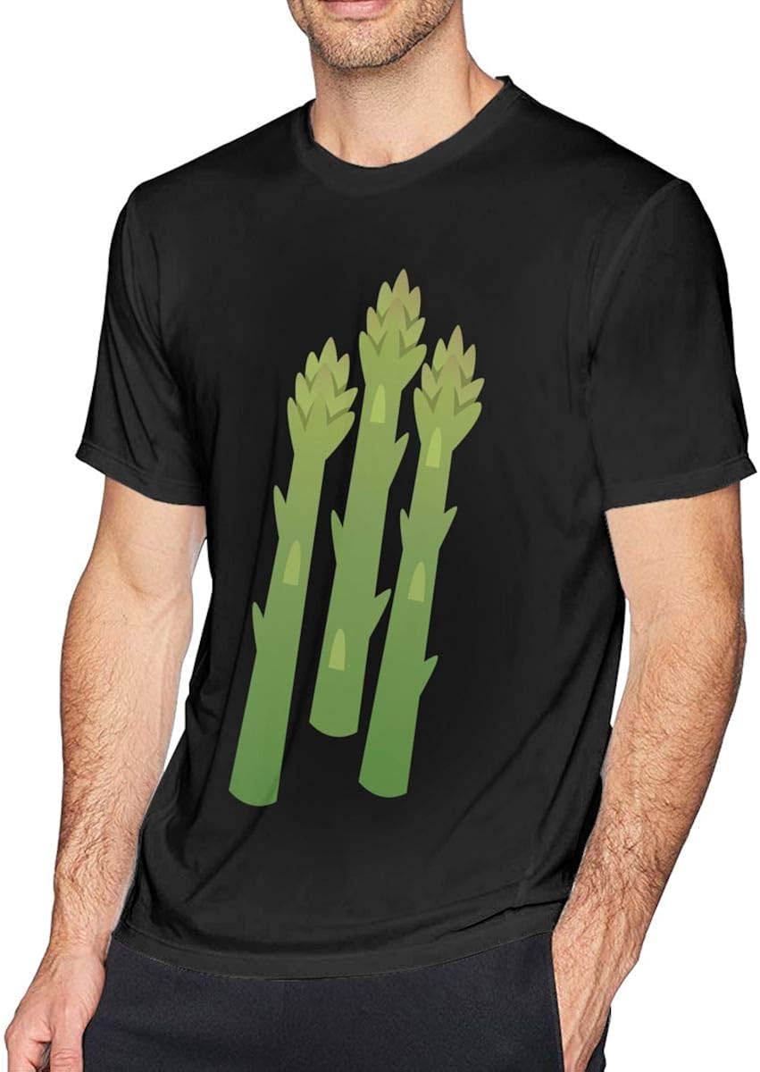 Men's Vegetables Asparagus ShortSleeve Cotton TShirts