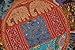 Marubhumi Indian Pouf Stool Vintage Patchwork Embellished with Patchwork Living Room Ottoman Cover, 23 X 13 Inches, Only Cover, Filler not Included