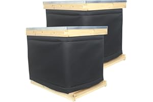 WITBEE 2 Pcs Winter Beehive Wrap for 10 and 8 Frame Beehives, Thickened Bee Hive Wrap, Bee Hive Insulation Wrap, Beehive Winter Protection Cover, Beehive Wrap Insulated Cover, Rainproof, Warm, 81"x15.75"