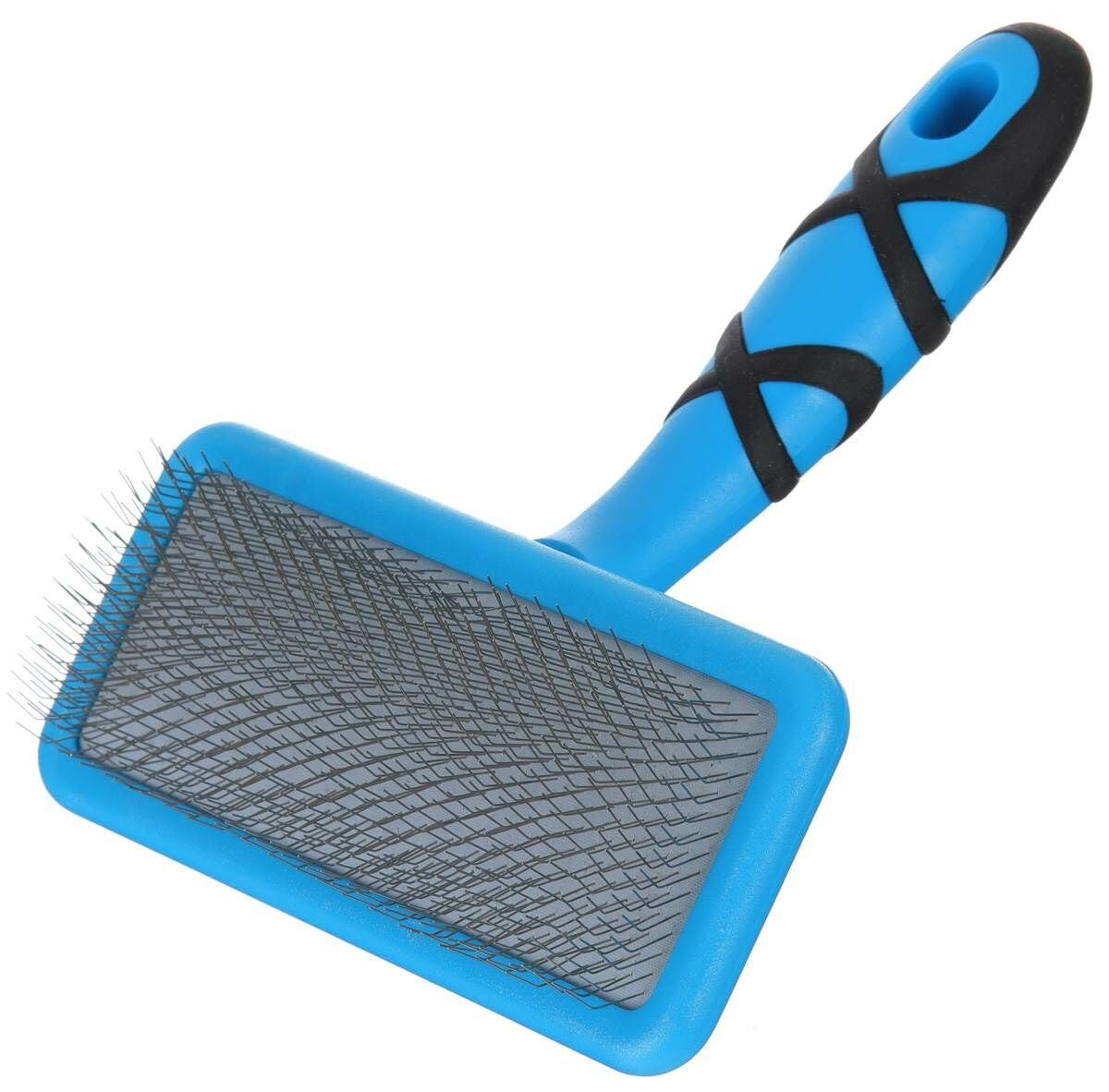 GROOM PROFESSIONAL Flat Slicker Dog Brush - Dematting Brush for Soft Coats - Avoids Coat Damage - Medium