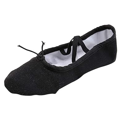 XNBZW Damen Geschlossene Ballettschuhe/Ballettschläppchen weich Spitzenschuhe Ballet Trainings Schläppchen Schuhe Flache Tanz