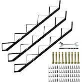 5 Step Metal Stair Step Steel Riser Stringers for 34.7" Height Deck, 3Packs