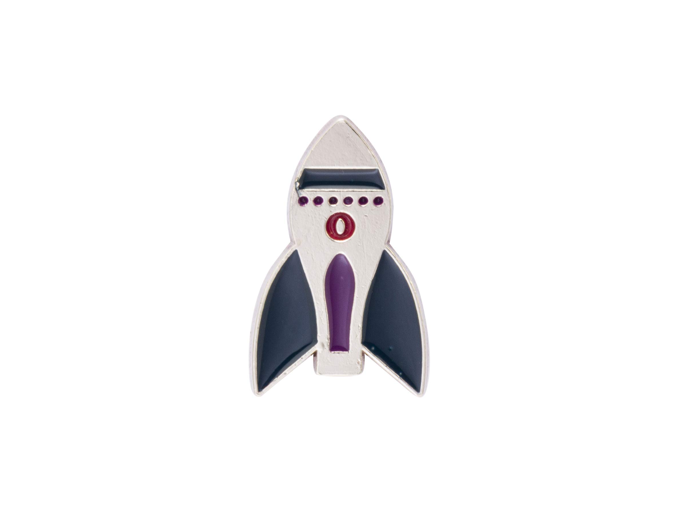 Brooch Lapel Pin for Men Retro Sci-Fi Rocket Ship Lapel Pin Badge Coat Suit Wedding Gift Party Shirt Collar AccessoriesMulti Color
