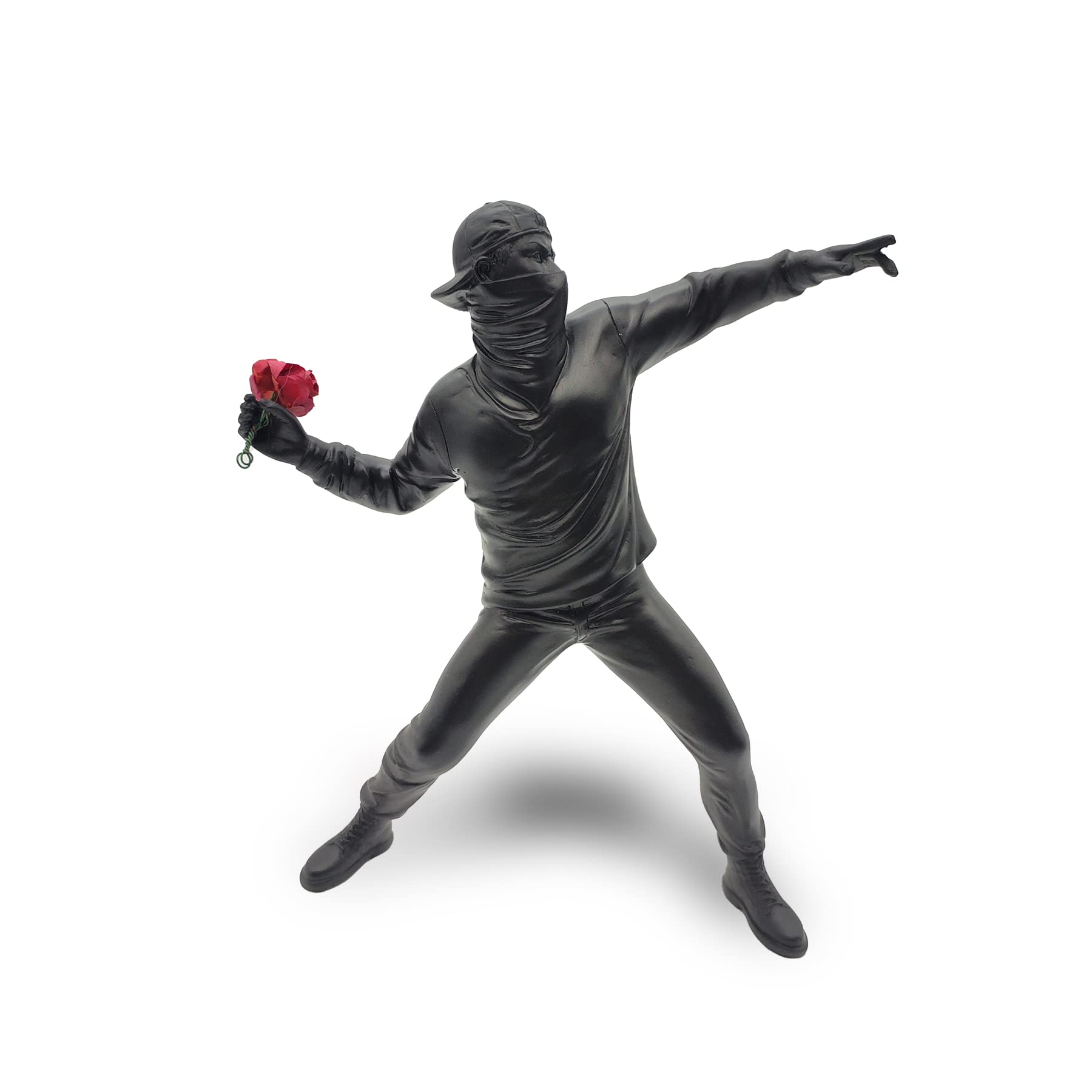 LAIX Banksy Sculpture Fury, The Flower Launcher, 21.5 cm - An Exclusive Addition for Graffiti, Street Art, Urban Art and Pop Art Collectors and Enthusiasts