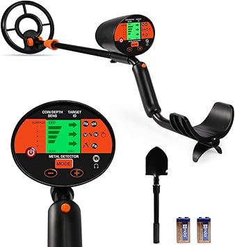 Volador Metalldetektor Mit Hoher Empfindlichkeit Diskriminierungsfunktion Pinpointer Metalldetektoren Mit Wasserdichter Spule Verstellbarem Stiel Inklusive Klappschaufel 2x9v Batterien Amazon De Baumarkt