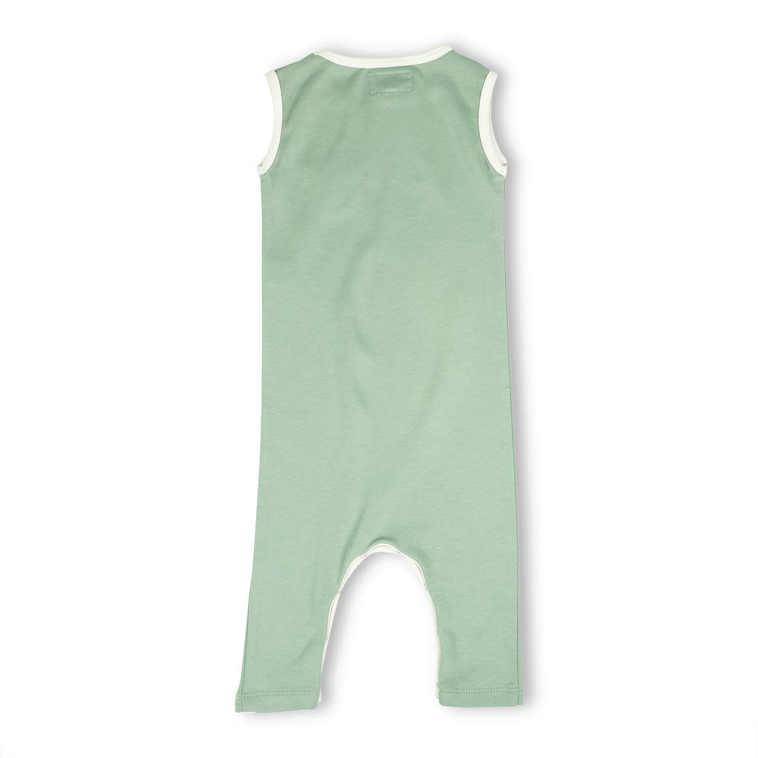 sage green baby romper