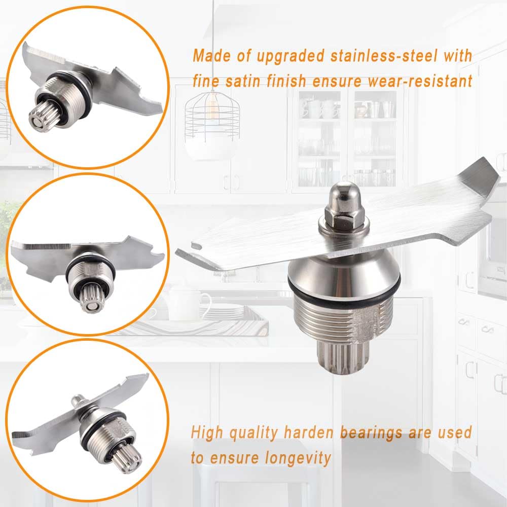 EastFune Advance Blade Assembly Replacement for Vitamix Blenders 48oz Advance Container, fit for Touch & Go, The Quiet One, Drink Machine, Barboss and Blending Station Advance Commercial Series