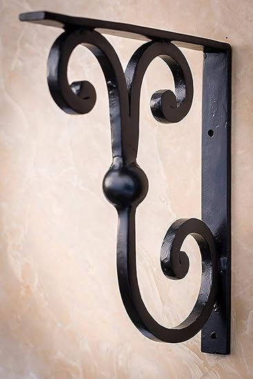 Amazon Com 2pcs Black Scroll 9 X7 Premium Heavy Duty Wrought
