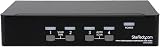 StarTech 4 Port DisplayPort KVM Switch w/ Audio USB Keyboard Video Mouse view 2