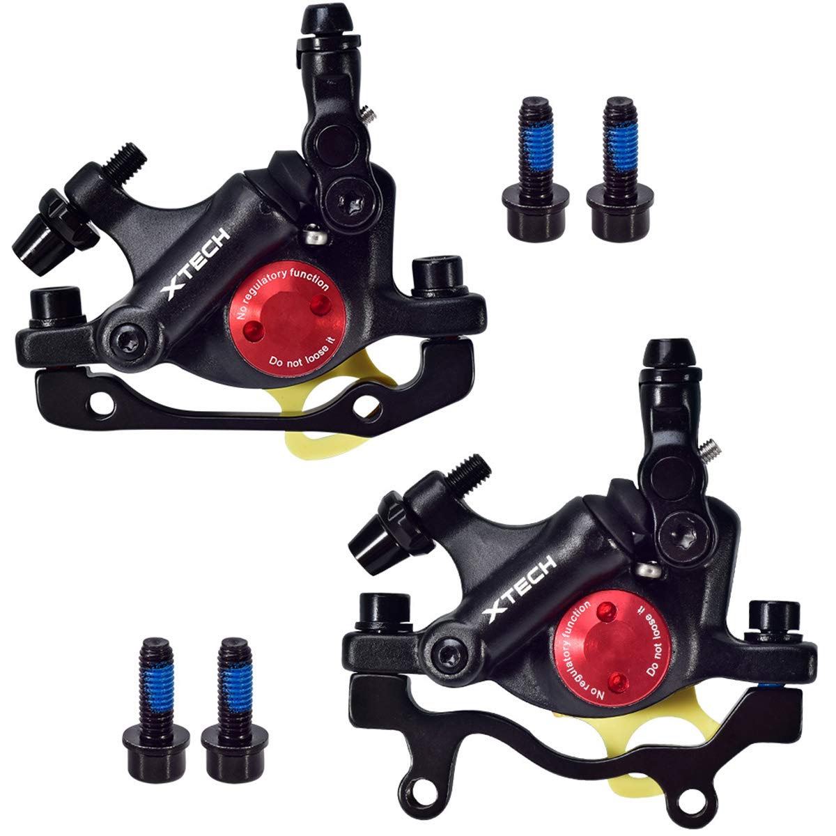 Huntfgold ZOOM HB-100 Mountain Bike Line Pulling Hydraulic Disc Brake Sets Oil Pressure Disc Brakes Tool Calipers Front/Rear (Black)