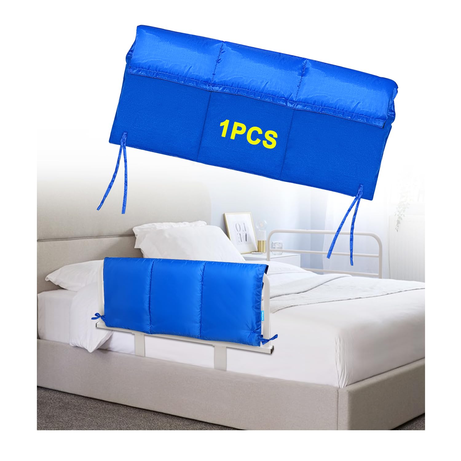 Mybow Bed Rail Cushion Pads for Hospital Bed Rail Cover Crib Padding Bed Barrier for Adults Medical Foam Bumper Pads Bed Rail Protector Safety Guard for Elderly Adults Bed Side Rails Padding Cover