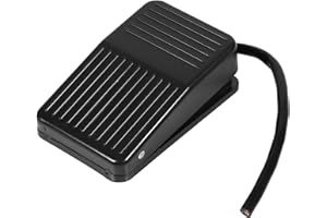 Momentary Foot Pedal Switch, SPDT NO NC Non Slip Operated Foot Switch Electric Power Controller 3.9inch Cable Anti Skid Rubbe