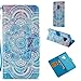HAOTP Galaxy S9 Wallet Case, 3D Beauty Luxury Fashion PU Flip Stand Credit Card ID Holders Wallet Leather Case Cover for Samsung Galaxy S9 Mandala Floral Flower