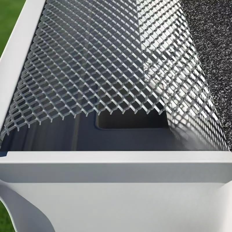 12.7CMX600CM Heavy Duty Aluminum Mesh Gutter Guard for Gutter Leaf Cutting 5" x 236"