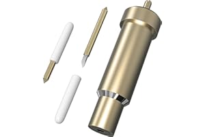 TERMOOAN Premium Fine Point Cut Housing + Replacement Fine point Blade Compatible with Cricut Explore Air2/ Air3/ Cricut Maker/Maker 3, Cut Thin to Medium Thickness Materials (Gold-Blade and Housing)