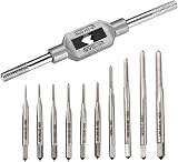 Saipor HSS Mini Metric Thread Tap Set M1-M3.5 With Adjustable Tap Wrench view 1