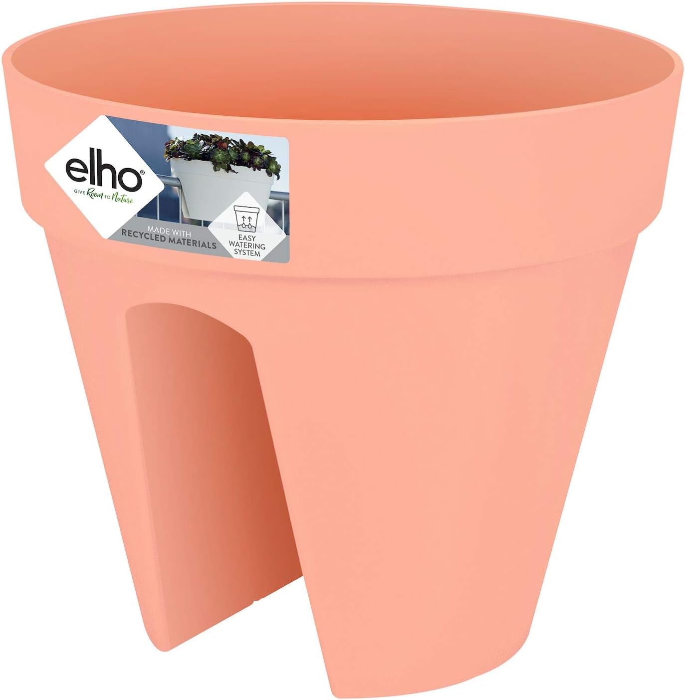 Elho Loft Urban Flower Bridge 30 Übertopf Pfirsich Draußen