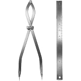 Radius Divider Tool 12 Inch, Fast Adjusting Scriber for Sheet Metal Fabrication &amp; Layout Work, Resharpenable Replaceable Points, Metalworking Woodworking Insulation Tool, Draws Circles Up to 32 Inches