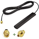 Wlaniot 4G LTE GSM Antenna Omni-Directional 700-2600MHZ Adhesive Mount Antenna with SMA Male Connector for Car Vehicle Hotspo