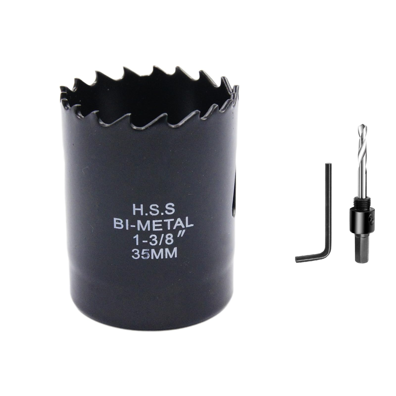 Hole Cutter 35mm LAIWEI Bi-Metal Hole Saw, HSS Circular Hole Saw Head, 1.8 mm Thick, Cutting Depth up to 38mm, Suitable for Wood, Plastic, plasterboard and Metal Pipes — image 1