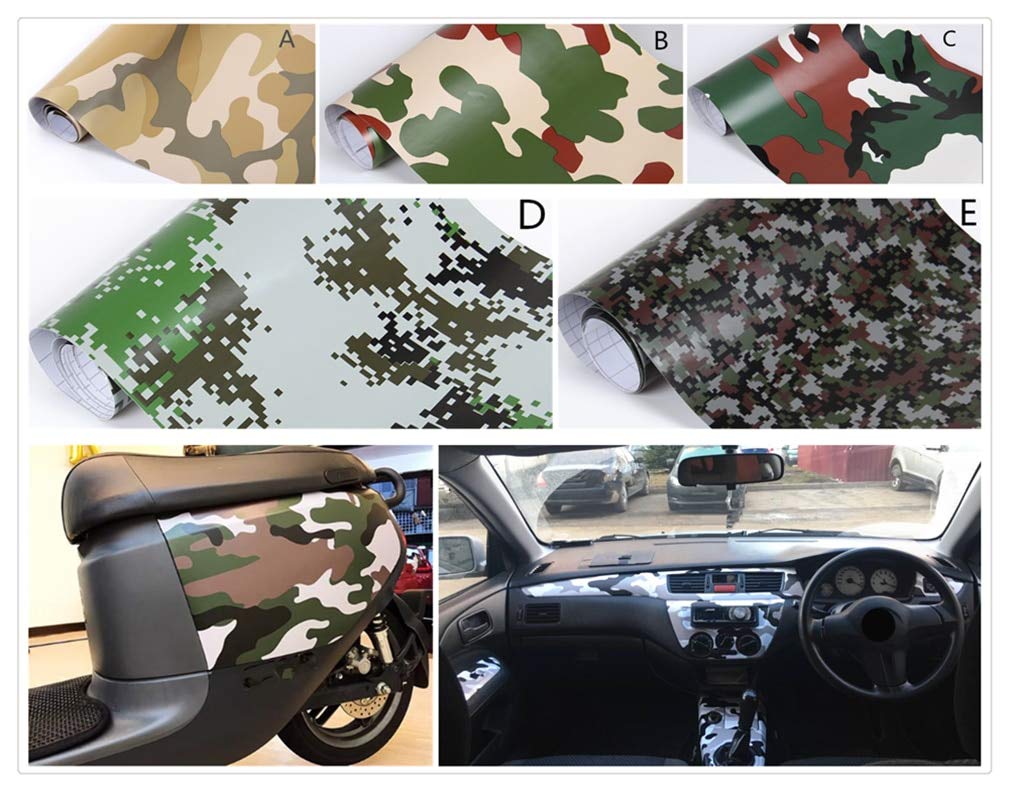 Car Shape Motorcycle Personality Camouflage Film Color Desert