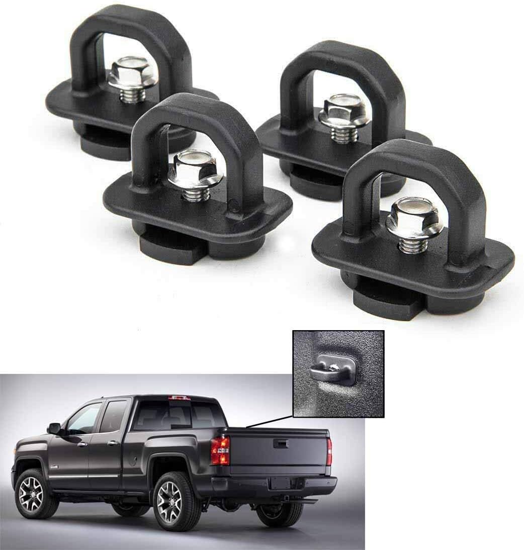 Tie Down Anchors 4Pcs Truck Bed Side Wall Anchor fit for 0720 Chevy