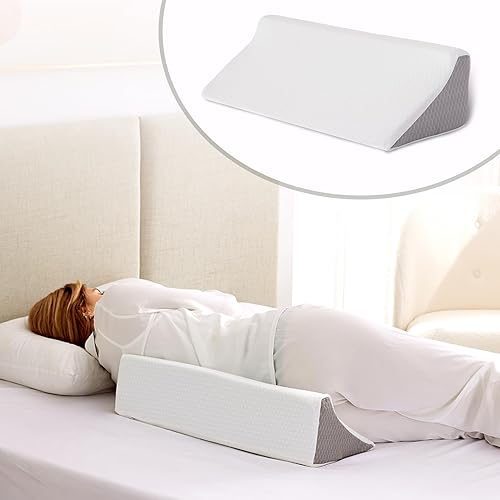 Wedge Pillow for Side Sleeping, Bed Wedge& Body Positioners, Back Pillow  for Pregnancy, Back Pain, Leg Elevation and Side Sleepers, Memory Foam Body 