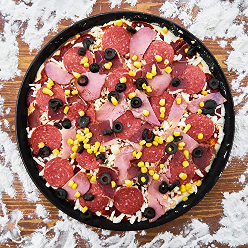 Perforated Pizza Crisper, Segarty 12 inch Pizza Pan with Holes, Professional Pizza Tray for Oven, Thickened Steel Round Pizza Baking Sheet Kitchen Bakeware Set for Home & Restaurant