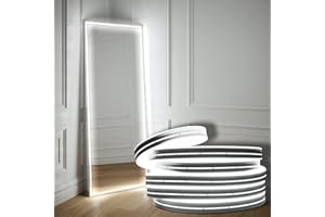 EUGOBRTEN Hollywood Style Vanity Make Up Light, 16.4ft Ultra Bright White LED neon Lights, Dimmable Touch Control Lights Strip, for Makeup Vanity Table & Bathroom Mirror, Mirror Not Included…