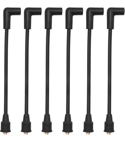 Câble De Bobine D'allumage 7mm Pour Moteurs Force - Compatible Mercury, Chrysler - 35.8cm Noir En Silicone
