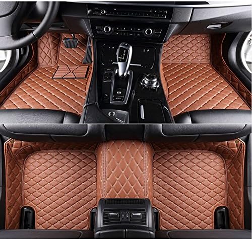 kaifeng for Dodge Charger 2011-2017 Car Floor Mats Custom Fit All-Weather 3D Covered Car mat Carpet FloorLiner Floor Auto Mats (Brown, 2015)