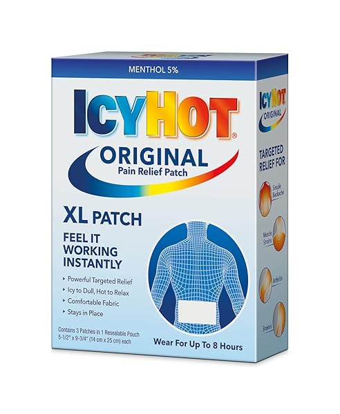 ICY HOT ORIGINAL XL PAIN RELIEF PATCH (3 COUNT) FOR BACK AND LARGE AREAS
