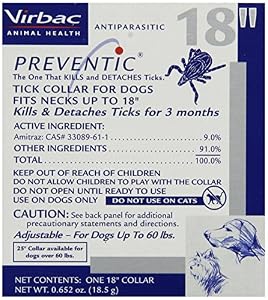 Image of Virbac Preventic Tick Collar, Small/Medium Dog, 18", Single Collar