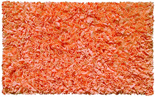 The Rug Market Shaggy Raggy Tangerine Area Rug  Size 2.8'x4.8'