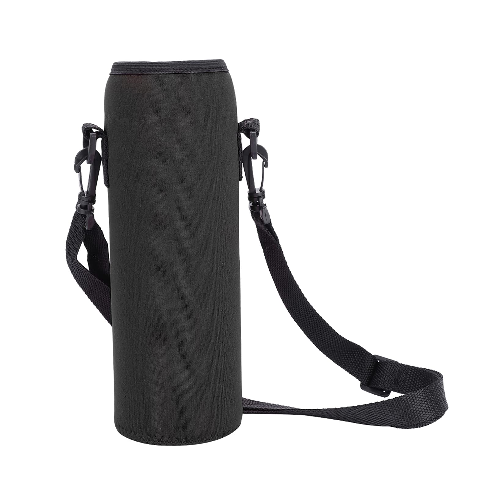 Watris Veiyi Thermal Water Bottle Bag, 750 ml Sports Water Bottle Cover, Bottle Cover, Neoprene Bottle Protective Case, with Adjustable Shoulder Strap, for Sports Water Bottles (Black)