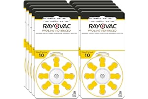 RAYOVAC® ProLine Size 10 Hearing Aid Batteries (80 Batteries)