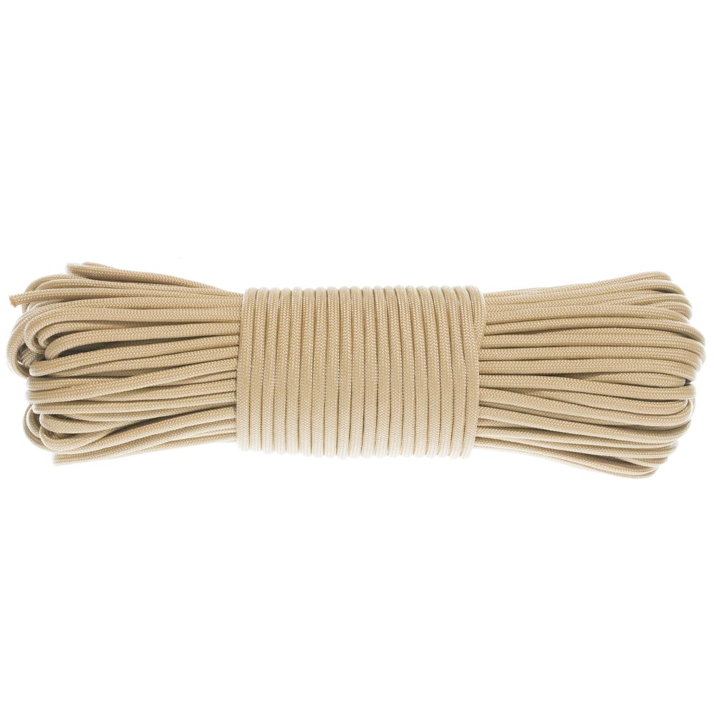 GOLBERG G Paracord Rope 550 Type III Paracord - Parachute Cord - 550 Cord - 550 lb Tensile Strength - 100% Nylon - - (50 Feet, Beige)