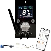 WiFi PID Grill Controller Replacement Kit for Traeger,Pit Boss,Z Grills | Fits Traeger Pro 22/34, Pit Boss 700/820, Z Grills 700/1000 &amp; Asmoke, APP Smart Control Board,180&deg;F-500&deg;F, 1&deg;F Precision