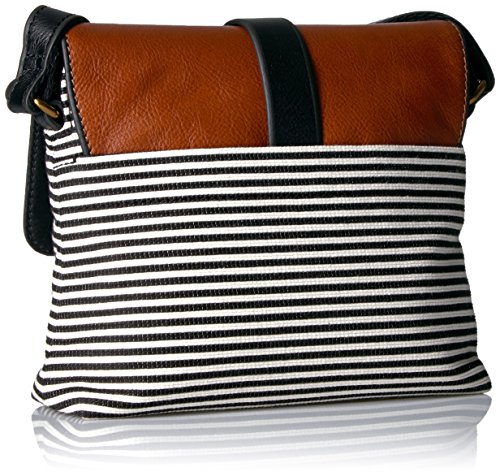 Fossil Kinley Small Crossbody, Black Stripe