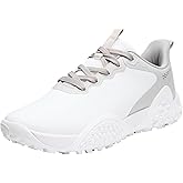 TEOHRW Mens Wide Golf Shoes Spikeless Waterproof Lightweight Outdoor Golf Sport Training Sneakers