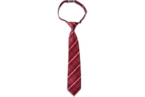 Retreez Tartan Plaid Styles Woven Microfiber Pre-tied Boy's Tie