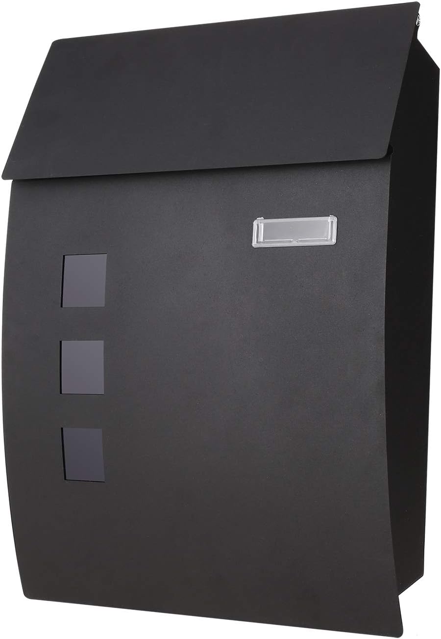 Wall Mount Lockable Mailbox Lockable Rust Proof Post Box Letterbox for