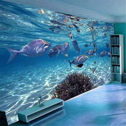Pbldb Carta Da Parati 3d Cartoon Sottomarino Mondo Vita