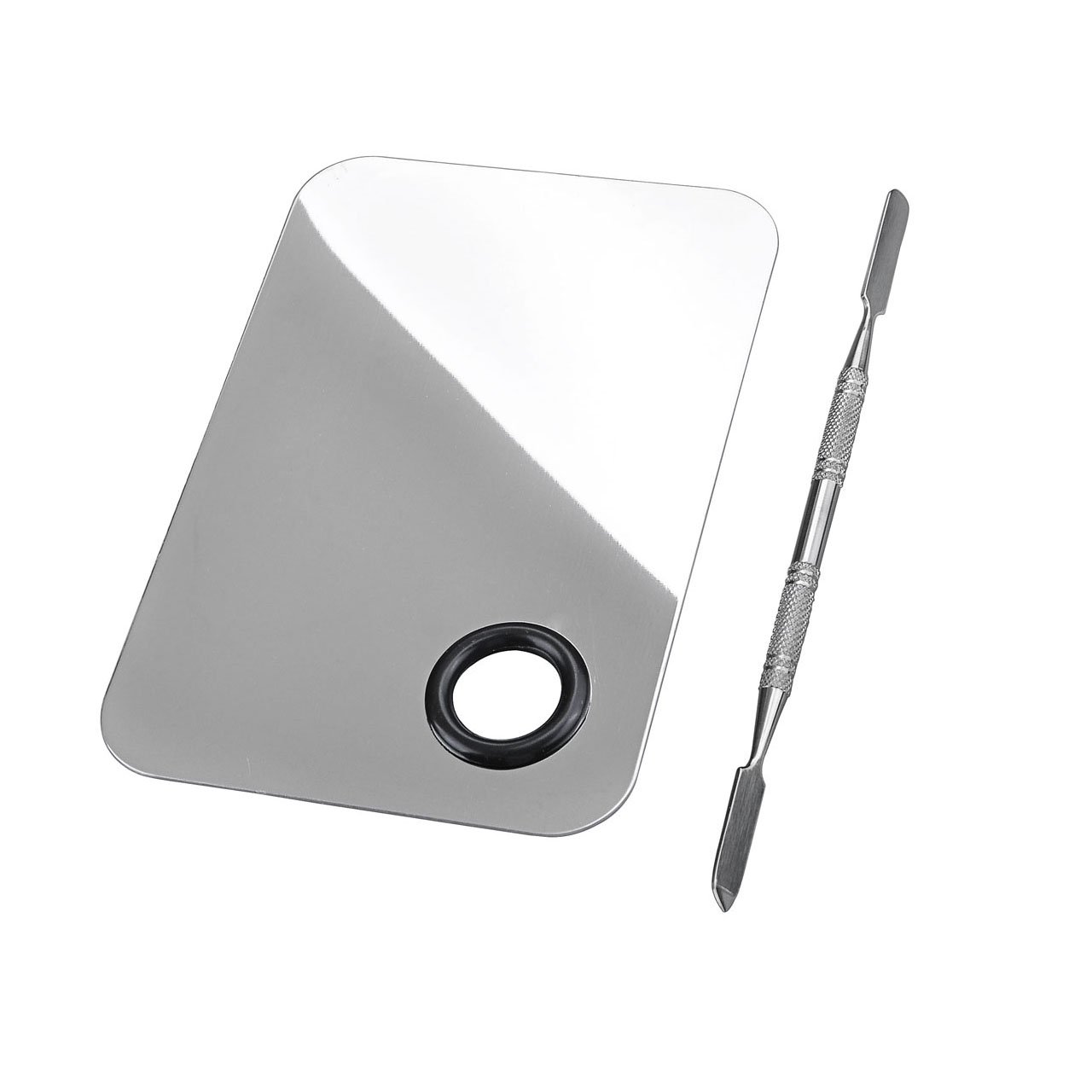 Faleto High Quality Lady Small Size Easy Carry Stainless Steel Cosmetic Makeup Palette Spatula Pro Best Foundation Palette Makeup Kit