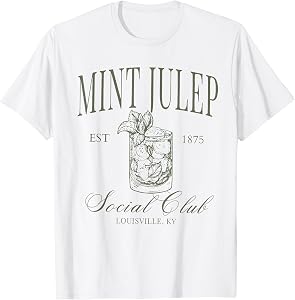 Mint Julep Derby Horse Racing Derby Day Cocktail Lovers T-Shirt