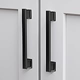 VEHCIL 20 Pack Square Matte Black Cabinet Pulls, 7