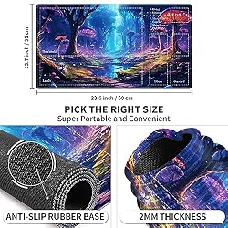 EDGFRTOIO Playmat with Zones for MTG Card Game