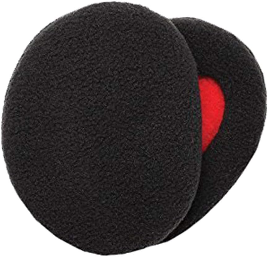 IWEING Ear Warmer Winter Unisex Plush Warm Windproof Bandless Earmuffs Earflap Earcap Ear Warmer Black