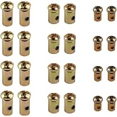 24PCS Throttle Cable Ends,Solderless Cable Stop with 1.5/2/2.5mm Hole Sizes | Copper,1/5" 7/32" 1/4" Diameter,Easy to Install,Secure Cable,Fits DIY Repairs,Fit Motorcycles/Lawn Mowers &amp; Outdoor Use