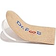 Dr.Foot Adjustable Orthopedic Heel Lift Inserts, Height Increase Insole for Leg Length Discrepancies, Heel Spurs, Heel Pain, Sports Injuries, and Achilles tendonitis (Beige, 3 Layers-L)